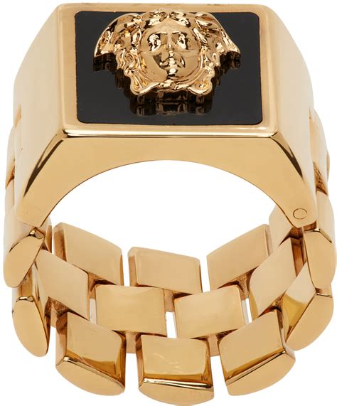 versace ring zwart|where to buy Versace jewelry.